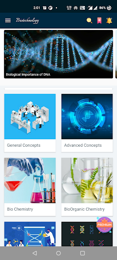 Biotechnology - Image screenshot of android app