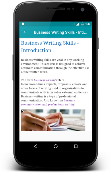 Business Writing - Image screenshot of android app