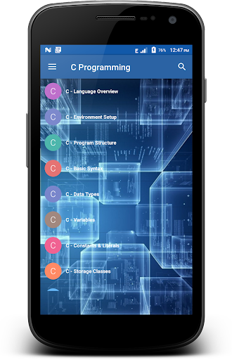 C Programming - Image screenshot of android app
