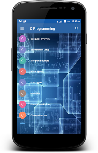 C Programming - عکس برنامه موبایلی اندروید