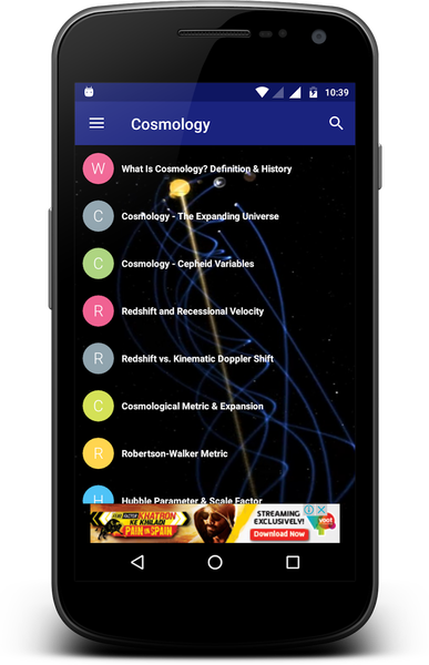Cosmology - عکس برنامه موبایلی اندروید