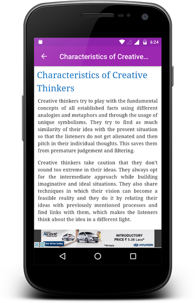 Developing Creativity - عکس برنامه موبایلی اندروید