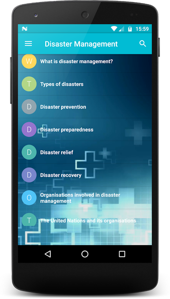 Disaster Management - Image screenshot of android app
