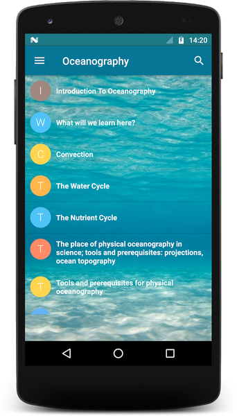 Oceanography - Image screenshot of android app