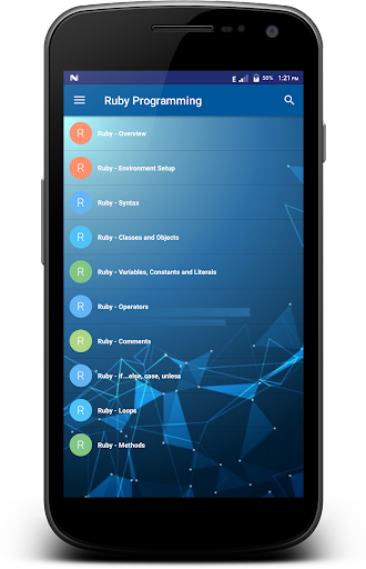 Ruby Programming - Image screenshot of android app