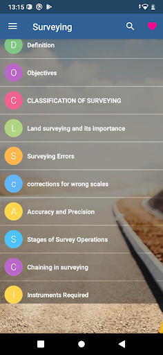 Surveying - عکس برنامه موبایلی اندروید