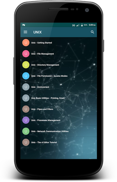 Learn - UNIX - عکس برنامه موبایلی اندروید