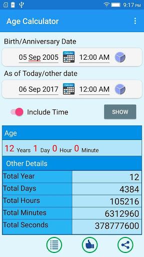 Age Calculator - عکس برنامه موبایلی اندروید