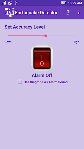 Earthquake Detector - Image screenshot of android app