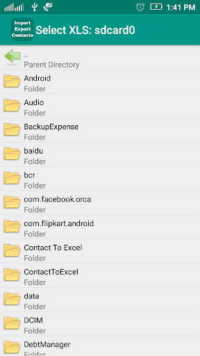 Export Import Excel Contacts - Image screenshot of android app