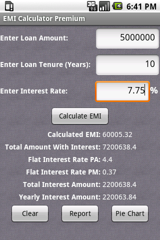 EMI Calculator Premium - Image screenshot of android app