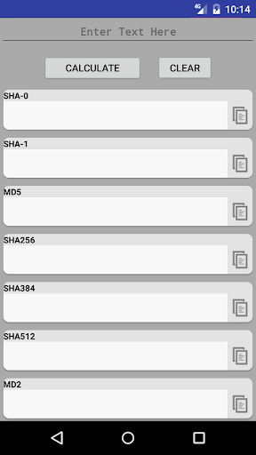 Hash Generator - Image screenshot of android app