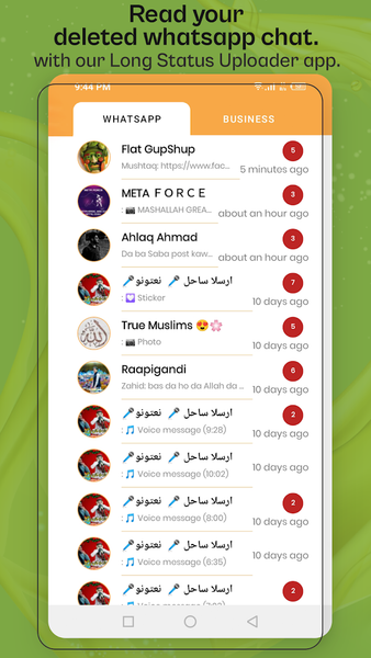 WhatSaga Status For WhatsApp - عکس برنامه موبایلی اندروید