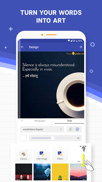 YourQuote — Write, Chat & Earn - عکس برنامه موبایلی اندروید
