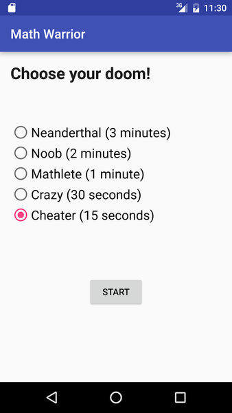 Math Warrior - Gameplay image of android game