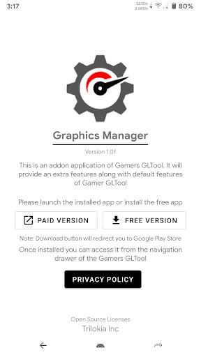 Graphics Manager : GFX Addon - عکس برنامه موبایلی اندروید