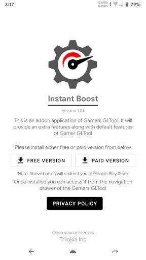 Instant Boost : Addon - Image screenshot of android app