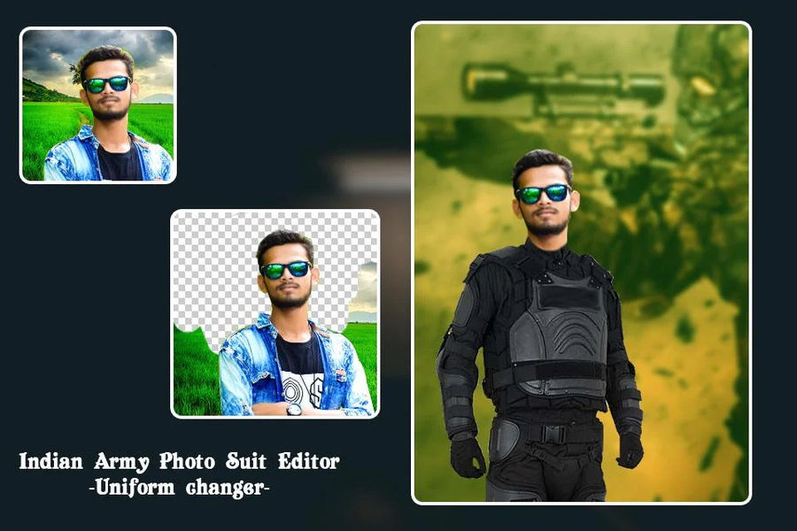 Indian Army  Photo Suit Editor - عکس برنامه موبایلی اندروید