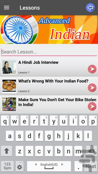Indian Conversation Advanced - Image screenshot of android app