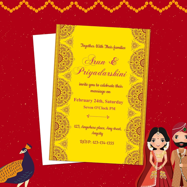 Indian wedding card maker - عکس برنامه موبایلی اندروید