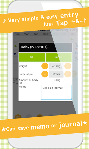 DietCalendar (weight) - عکس برنامه موبایلی اندروید