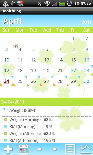 HealthLog - Image screenshot of android app