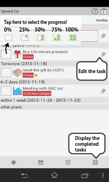 SpeedDo (Task,Progress) - Image screenshot of android app