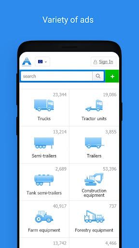 Autoline: trucks and special e - Image screenshot of android app