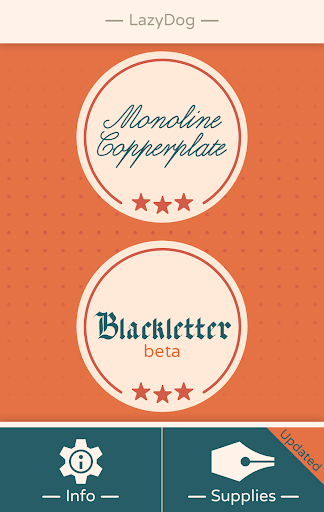 LazyDog calligraphy practice - عکس برنامه موبایلی اندروید