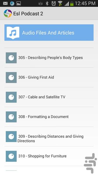 Esl Podcast 2 - عکس برنامه موبایلی اندروید
