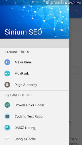 Sinium SEO Tools - Image screenshot of android app