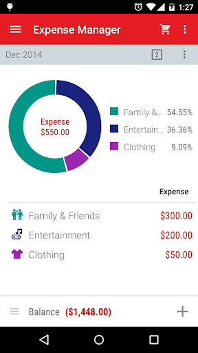 Expense Manager: budget, money - Image screenshot of android app