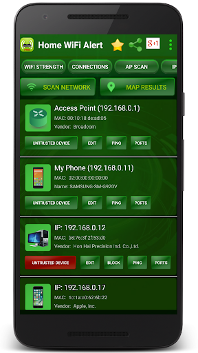 Home WiFi Alert - Image screenshot of android app