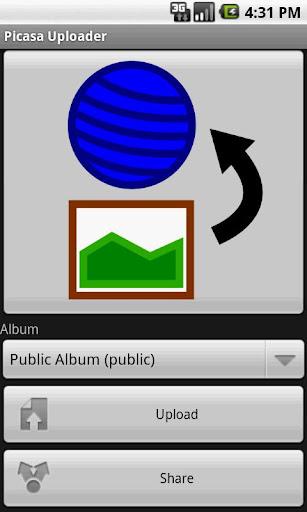 Picasa Uploader - عکس برنامه موبایلی اندروید