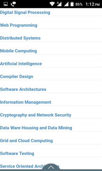 IT Engineering study Notes - Image screenshot of android app