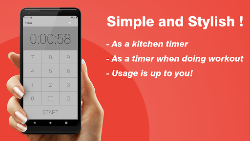 Timer-Kitchen timer&Stopwatch - Image screenshot of android app