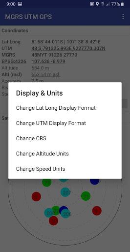 MGRS UTM GPS - Image screenshot of android app