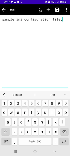 INI File Opener & Editor - Image screenshot of android app