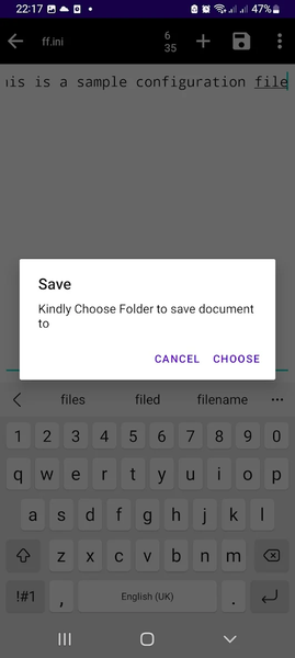INI File Opener & Editor - Image screenshot of android app