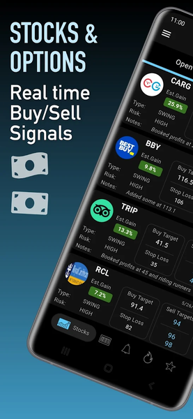 Trade Signals - Stocks Options - عکس برنامه موبایلی اندروید