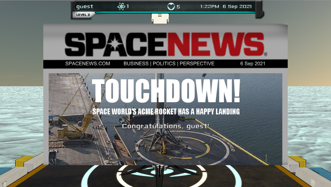 Intergalactic Rocket Landing - عکس بازی موبایلی اندروید