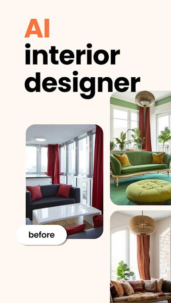 Home AI - AI Interior Design - عکس برنامه موبایلی اندروید
