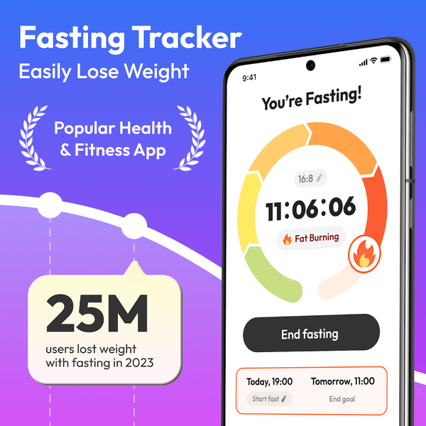 Fasting App & Calorie Counter - عکس برنامه موبایلی اندروید