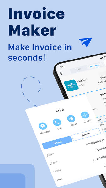 Invoice Maker Quick - عکس برنامه موبایلی اندروید