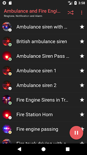 Ambulance & Fire Engine sounds - عکس برنامه موبایلی اندروید