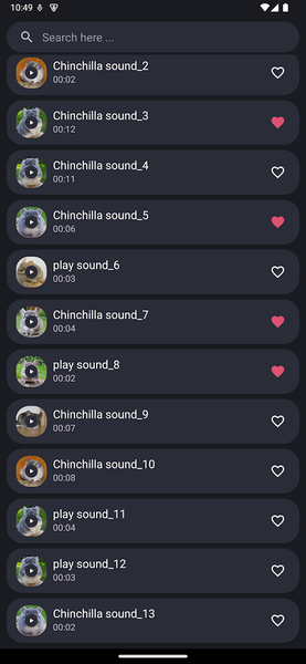 Chinchilla sounds - عکس برنامه موبایلی اندروید