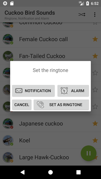 Cuckoo Sounds - Image screenshot of android app