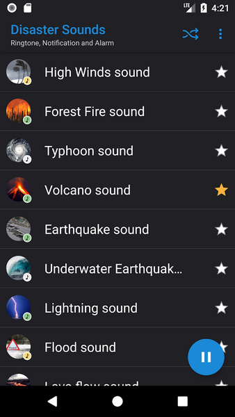 Disaster Sounds - Image screenshot of android app