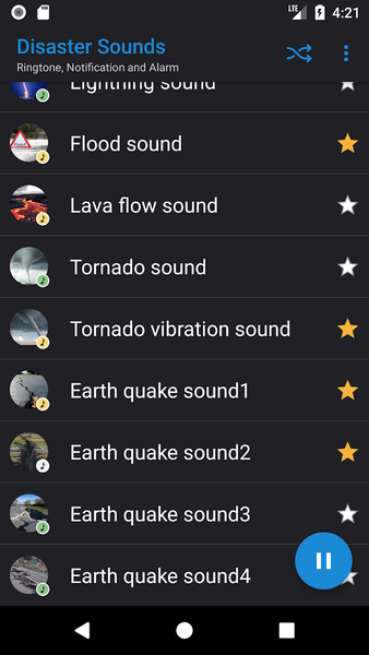 Disaster Sounds - Image screenshot of android app