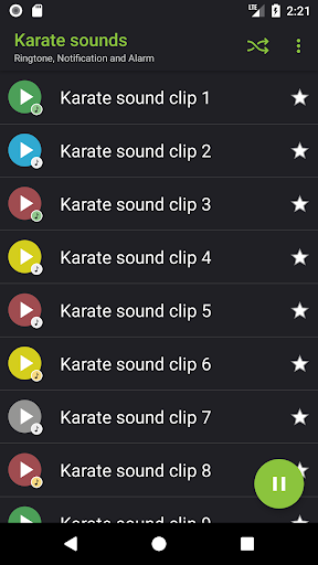 Karate sounds - عکس برنامه موبایلی اندروید